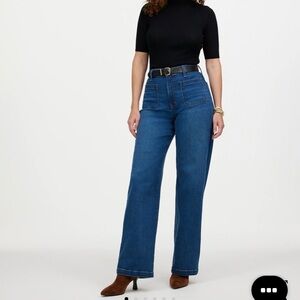 Madewell Curvy Emmett Wide Leg Jeans in Allentown Tall 25 W25T